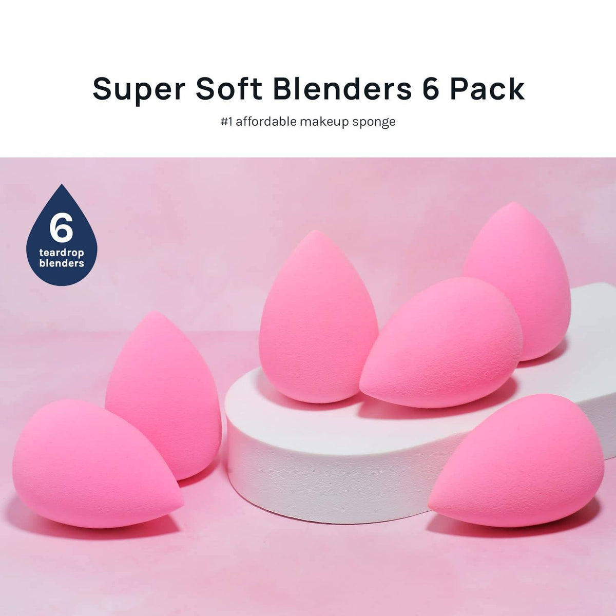 Water Droplet Shaped Ultra Soft Makeup Sponge Set - photo 5 of 5