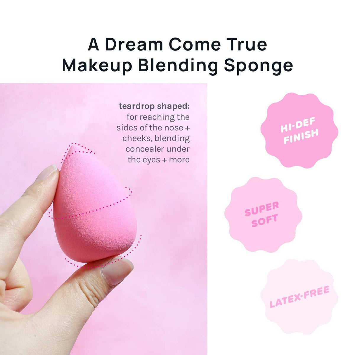 Water Droplet Shaped Ultra Soft Makeup Sponge Set - photo 4 of 5