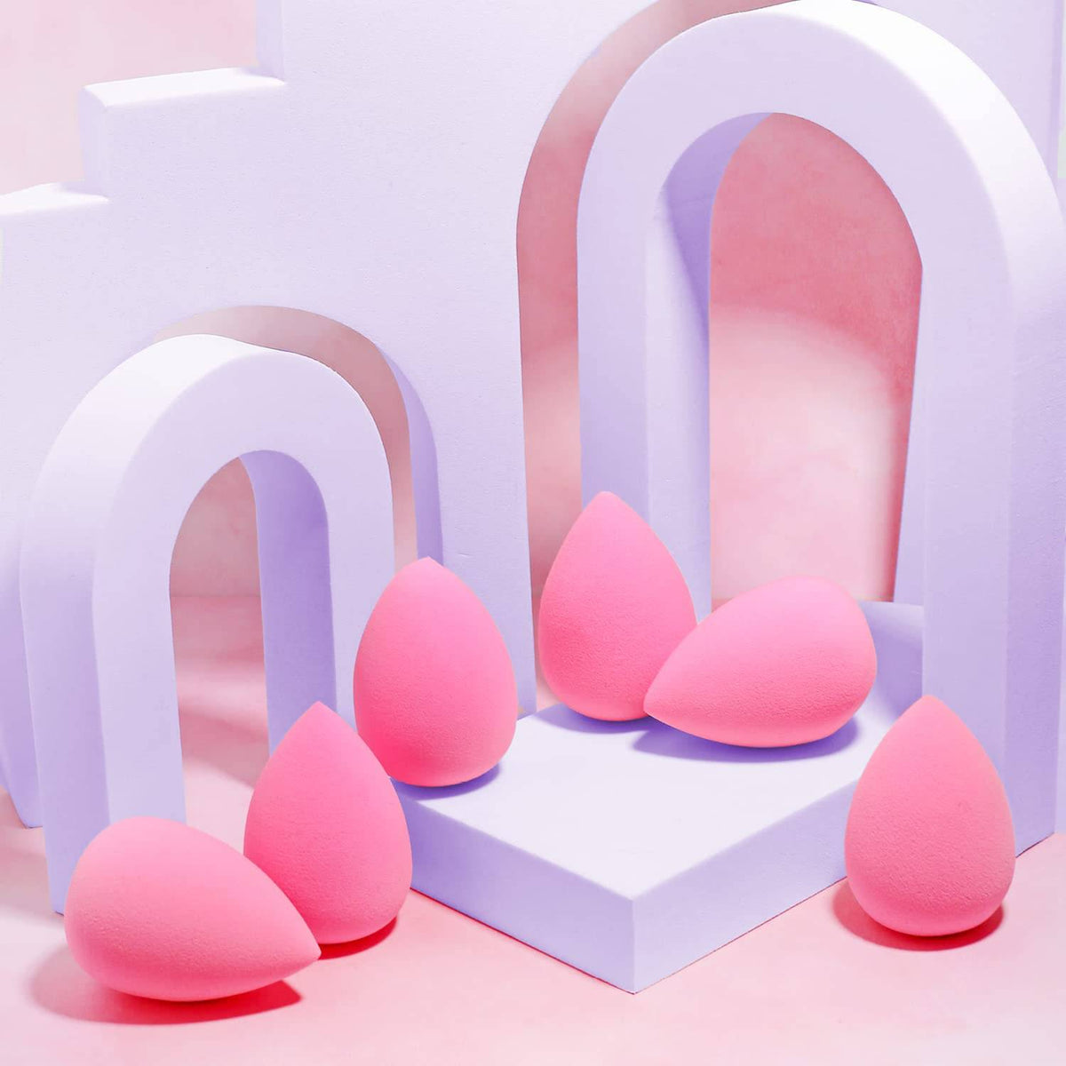Water Droplet Shaped Ultra Soft Makeup Sponge Set - photo 1 of 5