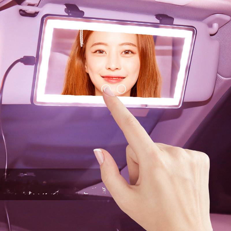 Universal Car Sun Visor Mirror LED Touch Makeup Mirror - photo 1 of 6