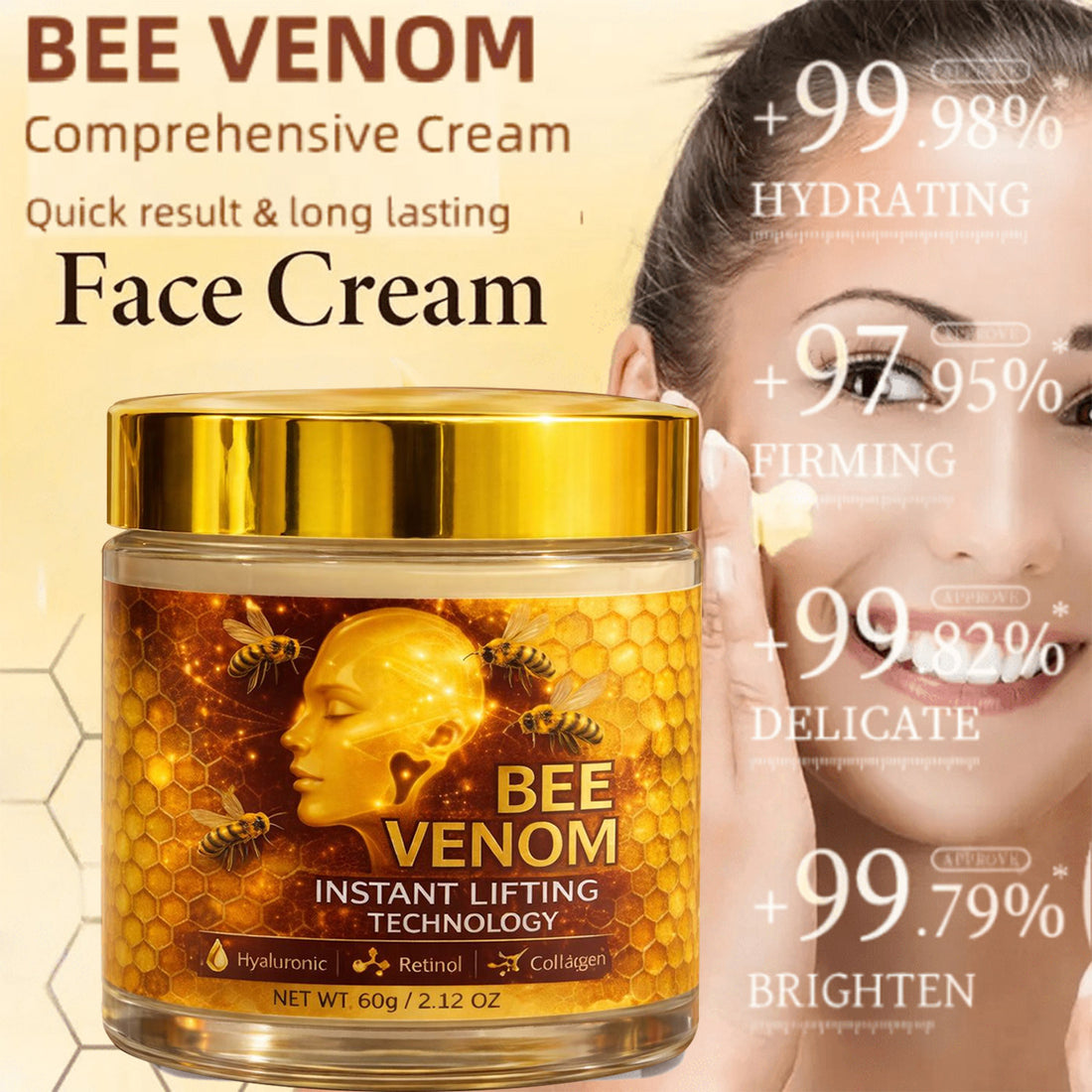 Collagen Hyaluronic Acid Turmeric Retinol Face Cream - photo 2 of 3