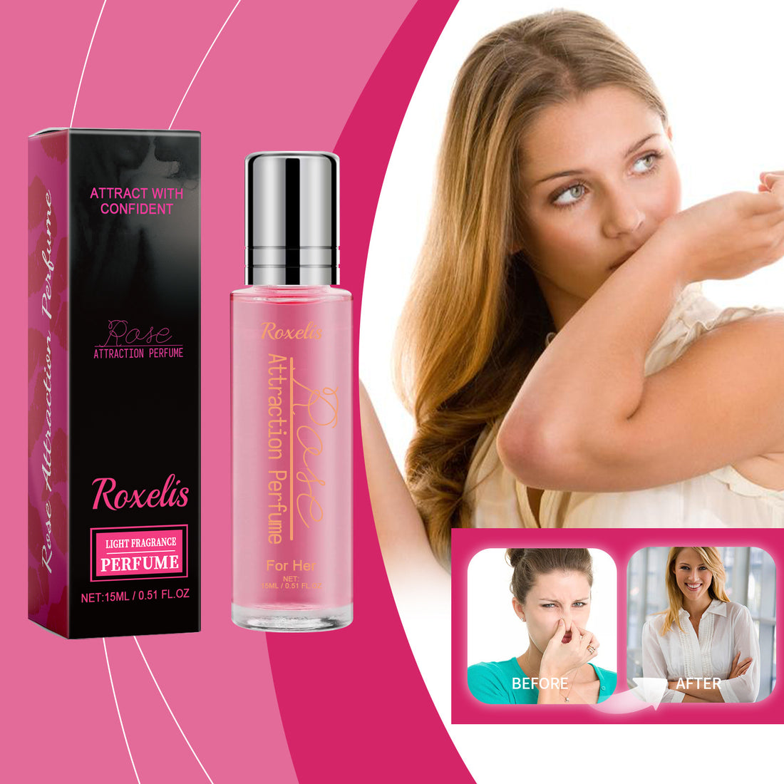Roxelis Rose Attraction Perfume for Her - photo 1 of 6