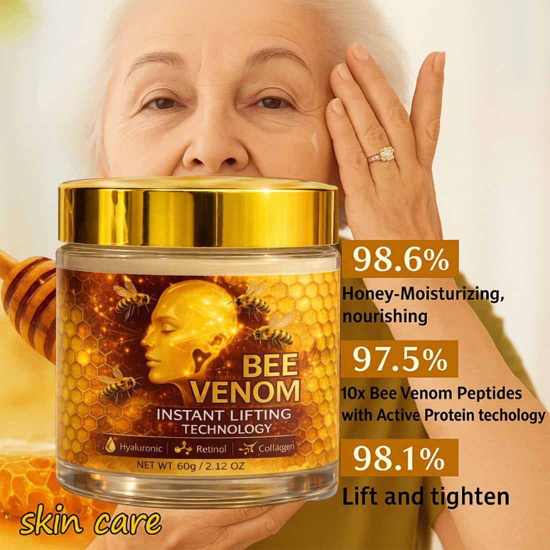 Collagen Hyaluronic Acid Turmeric Retinol Face Cream - photo 1 of 3