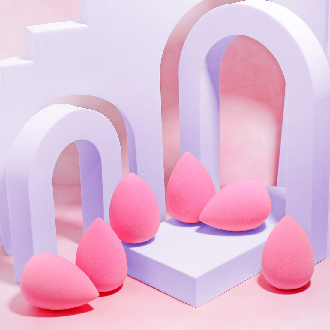 Water Droplet Shaped Ultra Soft Makeup Sponge Set - photo 1 of 5