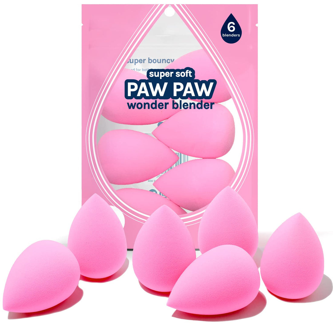 Water Droplet Shaped Ultra Soft Makeup Sponge Set - photo 2 of 5