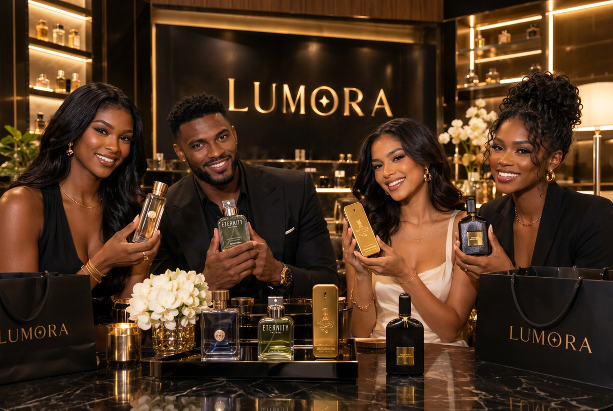 LUMORA Hero Banner - Designer Colognes